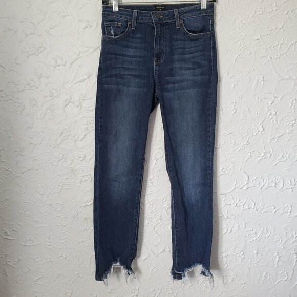 Just Black DISTRESSED RIPPED FRAY HEM JEAN - Picture 4 of 5